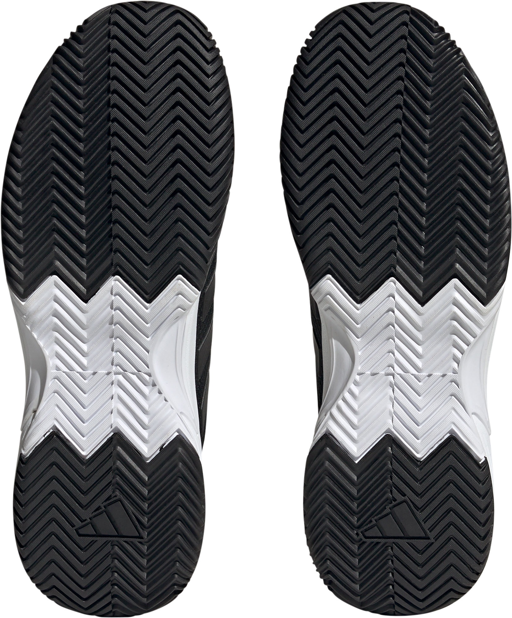 adidas Men's Gamecourt 2 Tennis Shoes - Black/Black/Grey - View 2