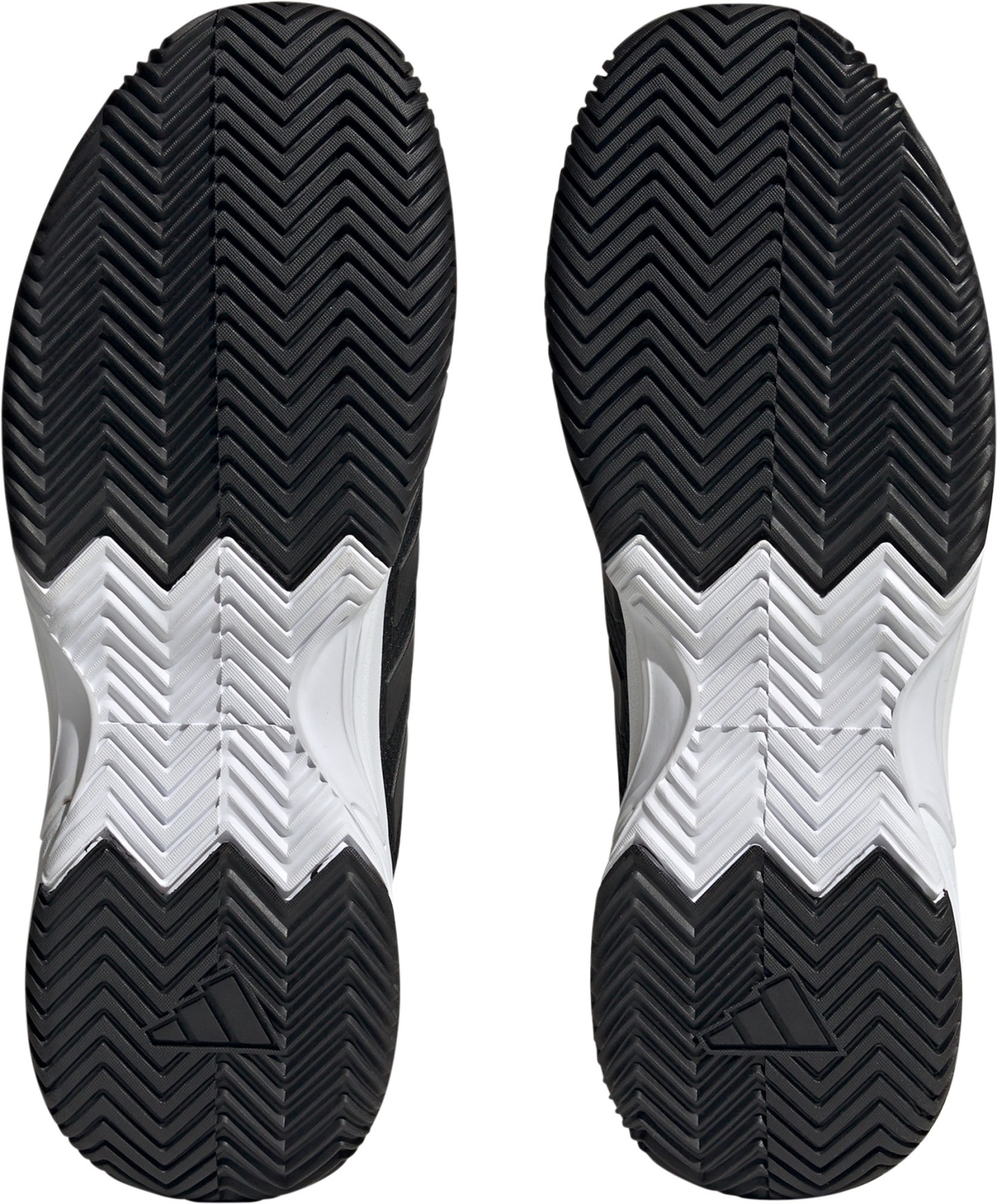 adidas Men's Gamecourt 2 Tennis Shoes - Black/Black/Grey - View 2