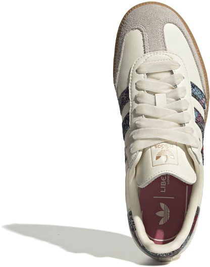 adidas Kids Liberty Samba OG Shoes - Cream White/Dual Magenta/Talc - View 2