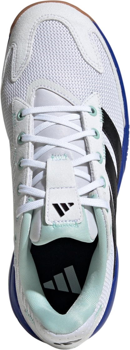 adidas Kids' Grade School Stabil Indoor Shoes - White/Black/Blue - View 2