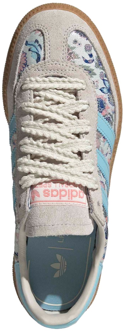 adidas Kids' Grade School Handball Spezial Shoes - Off White/Icey Blue/Gum - View 2