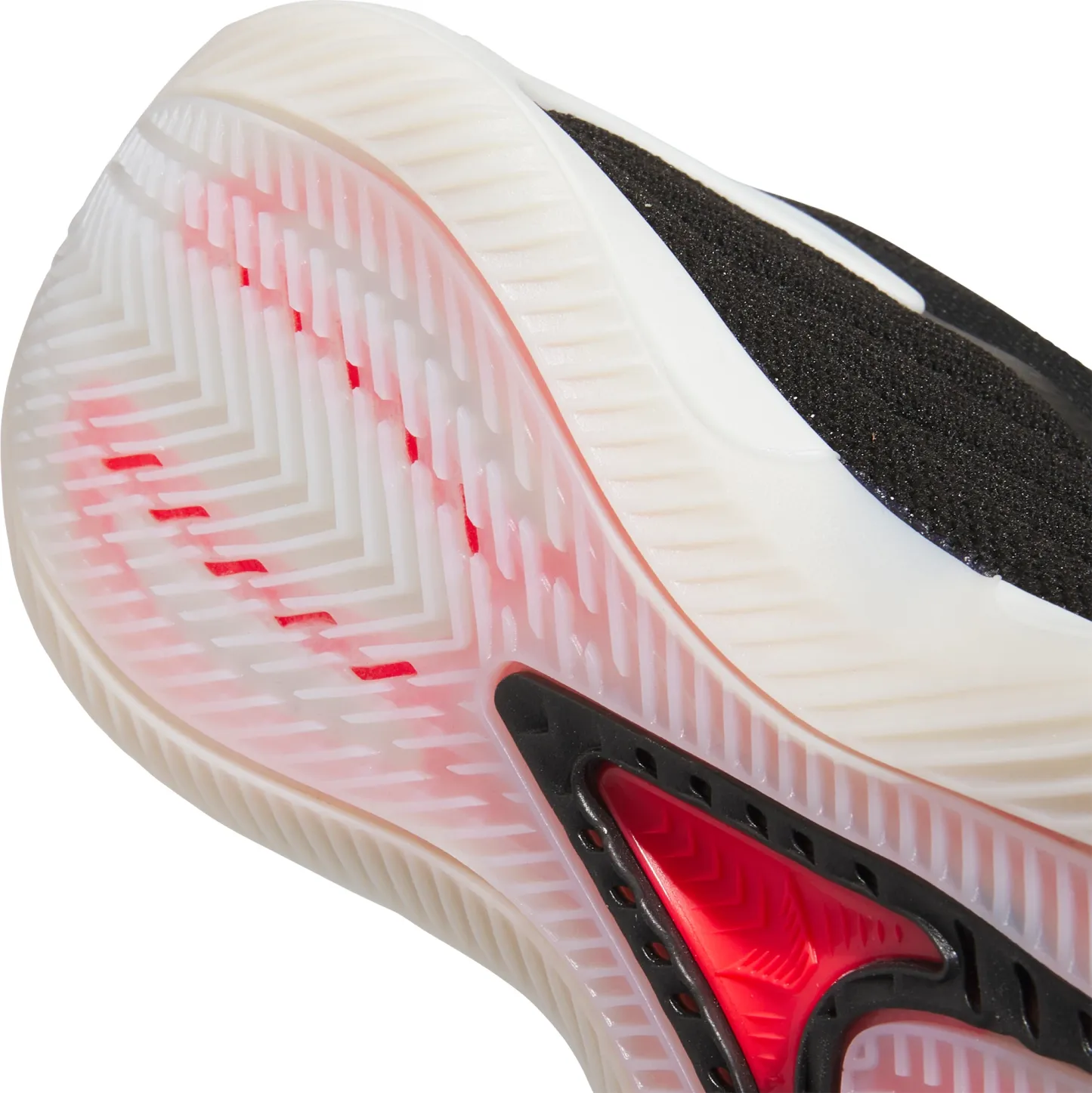adidas Kids' Grade School Anthony Edwards 2 'Core Black' Basketball Shoes - Black/White/Red - View 7