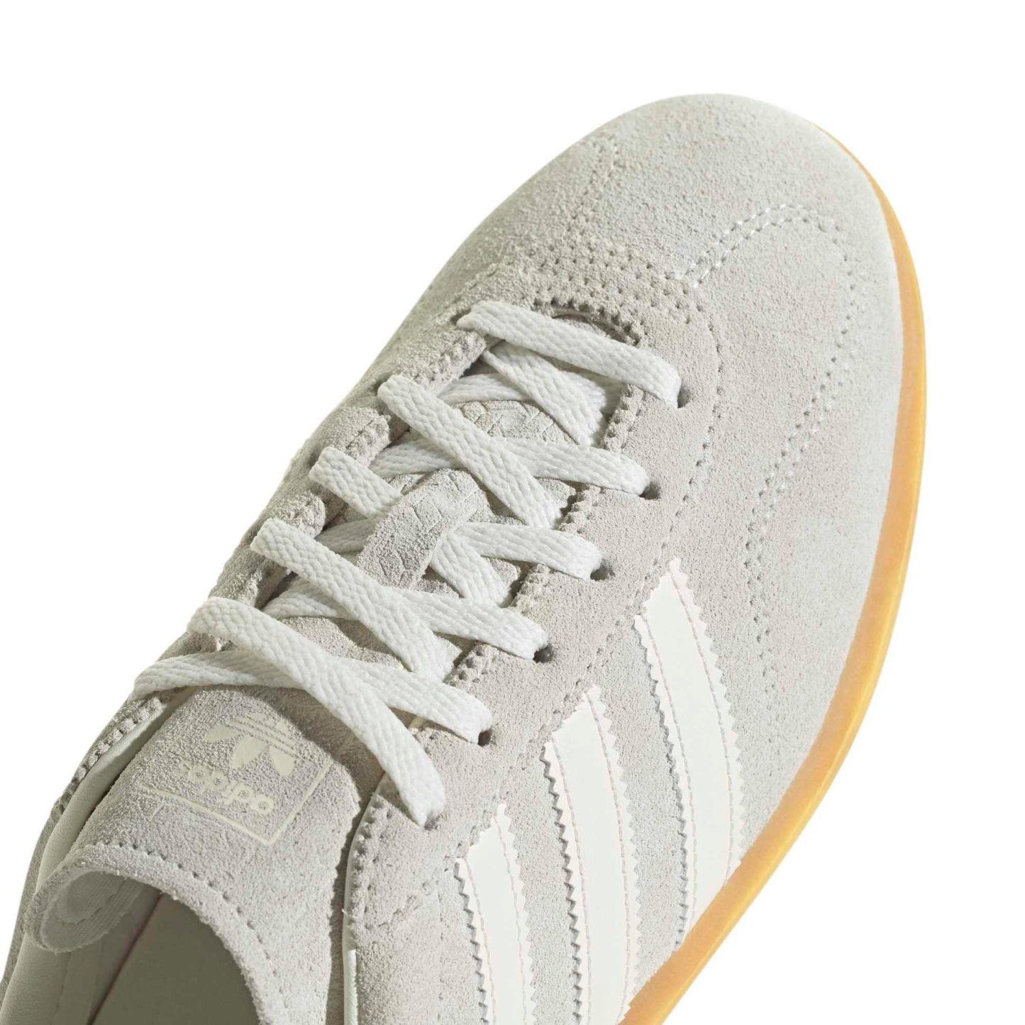 adidas Originals Women's Gazelle Lo Pro Shoes - Ivory/Off White/Gum 3 - View 7