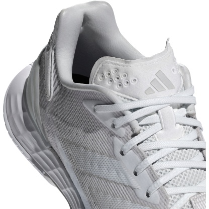 adidas Women's Defiant Speed 2 Tennis Shoes - White/White/Gray - View 9