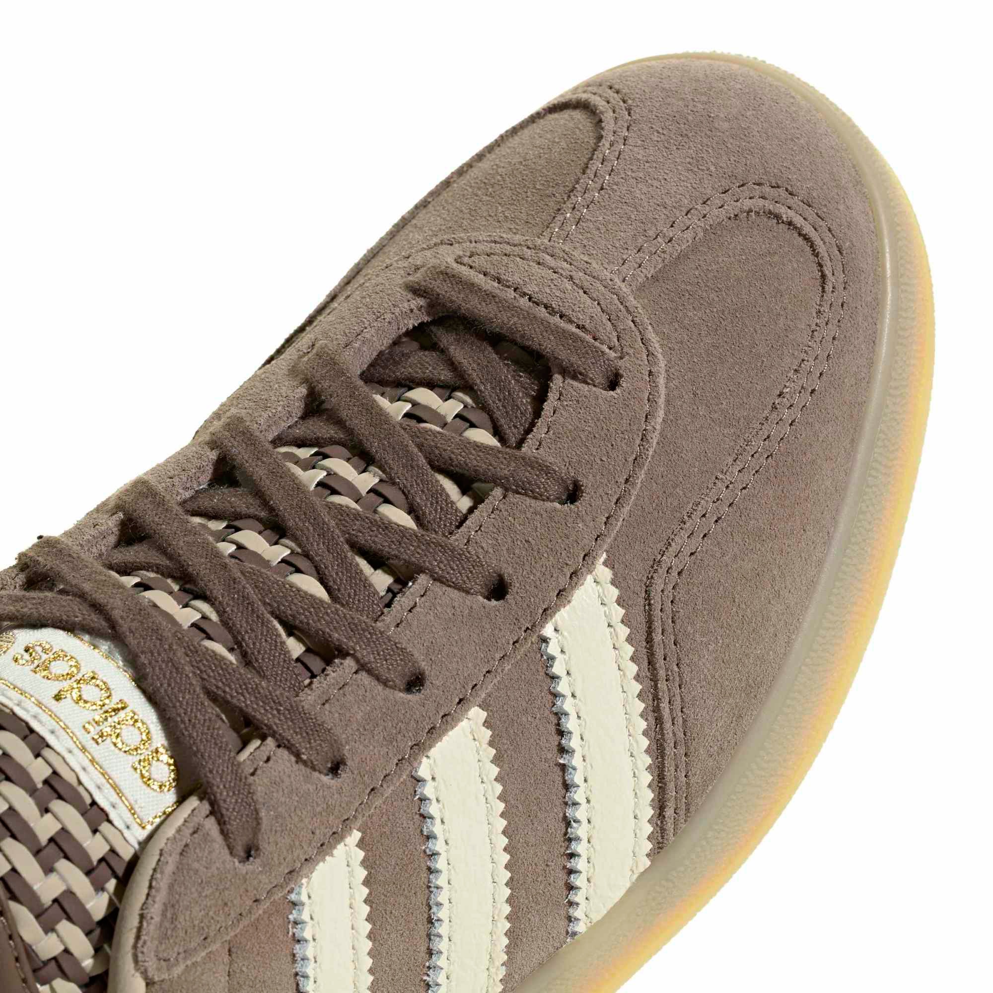 adidas Women's Gazelle Indoor Shoes - Earth Strta/Off Wht/Khaki - View 7