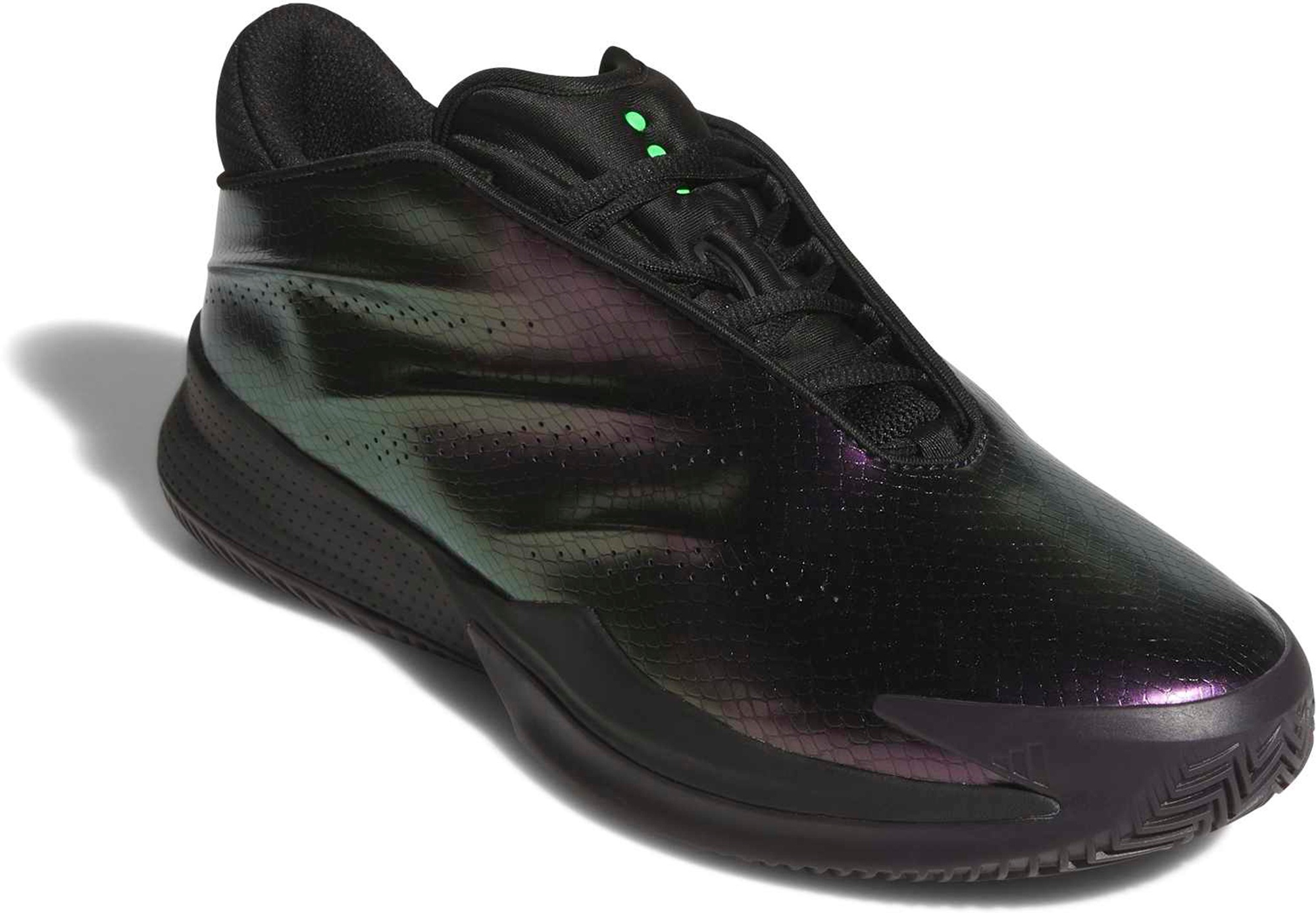 adidas Crazy Energy+ Basketball Shoes - Black/Green/Purple - View 7