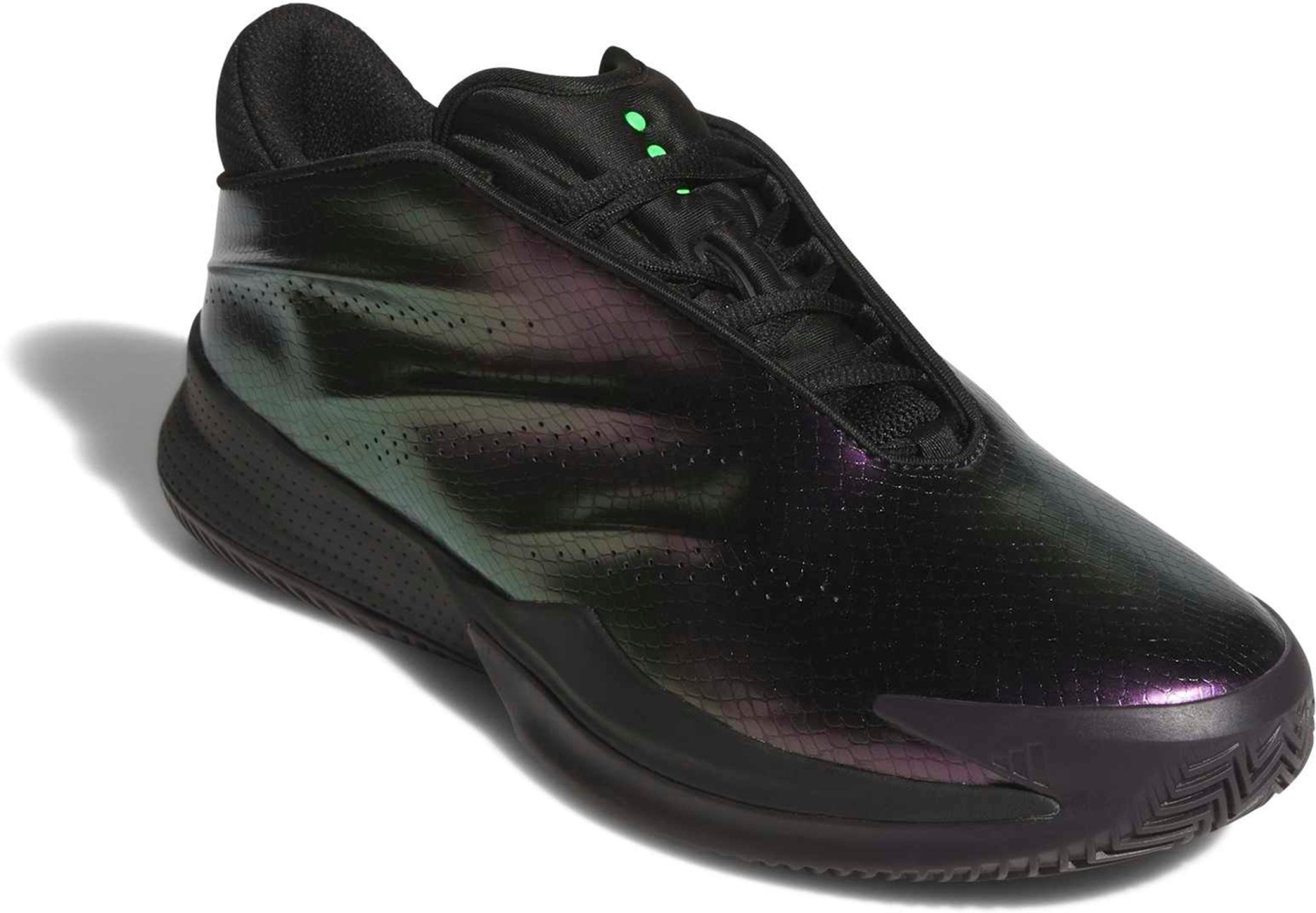 adidas Crazy Energy+ Basketball Shoes - Black/Green/Purple - View 7