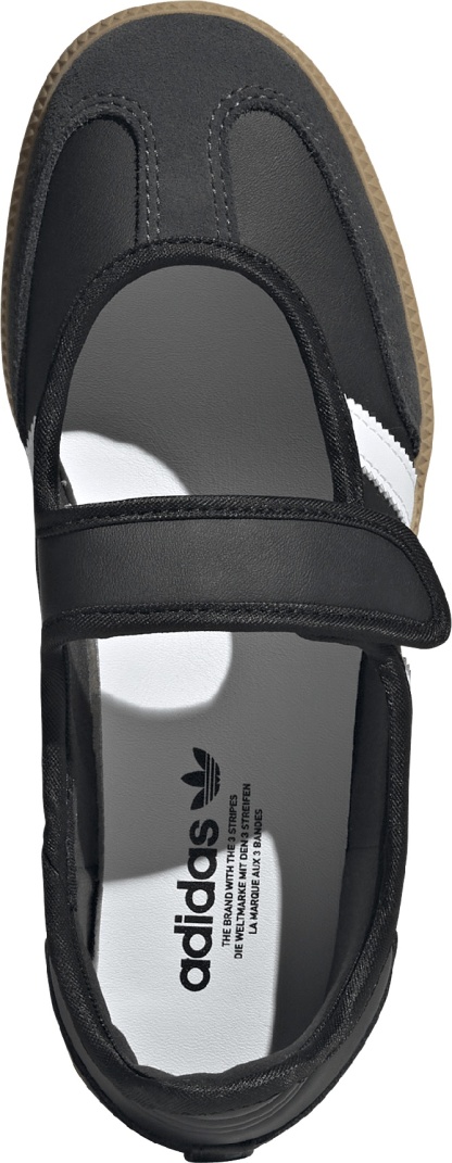 adidas Kids' Grade School Samba Jane Shoes - Core Black/Ftwr White/Gum 3 - View 2