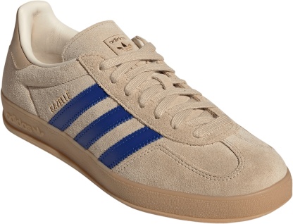 adidas Men's Gazelle Indoor Shoes - Beige/Royal Blue/White - View 6