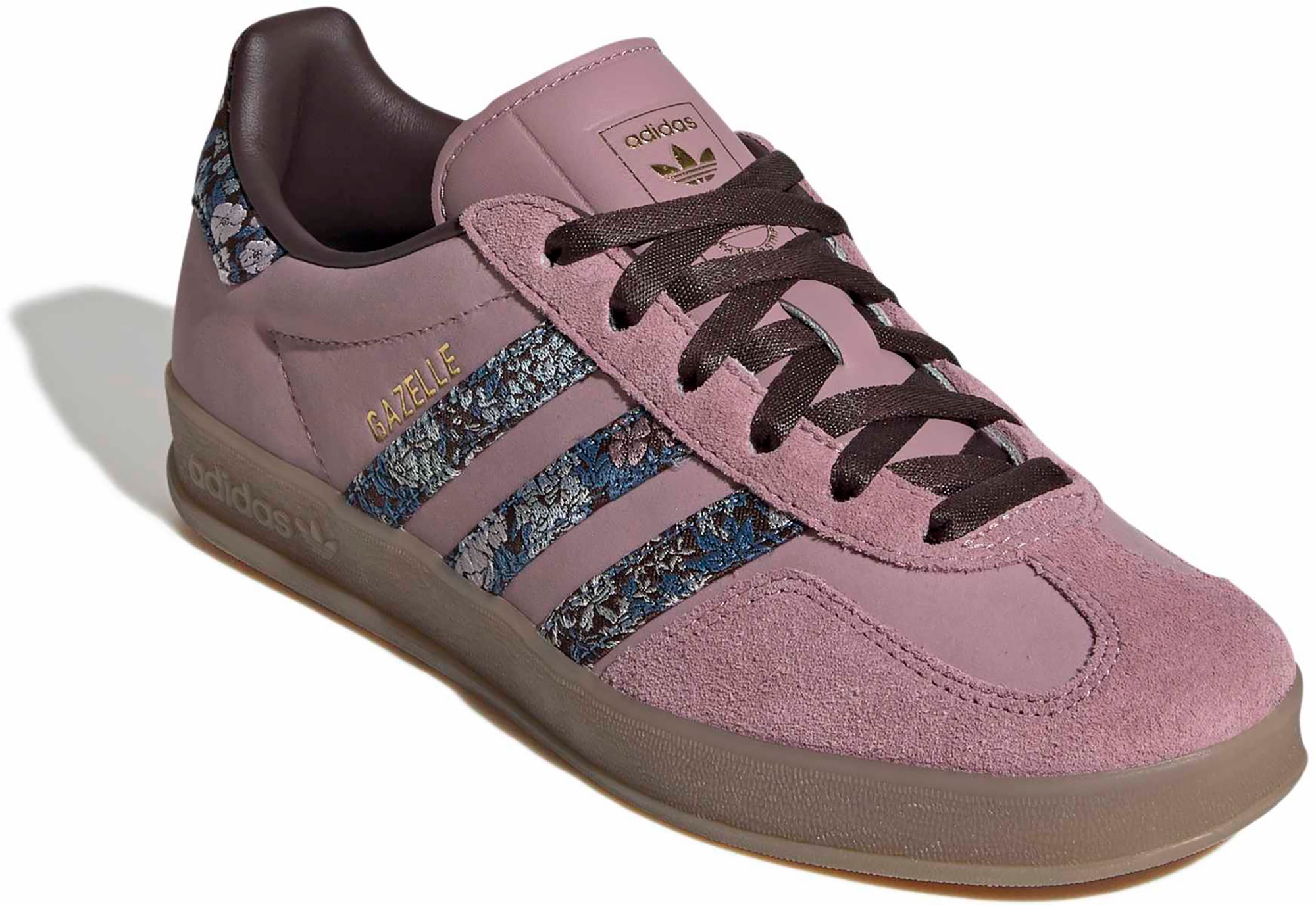 adidas Gazelle Indoor x Liberty London Lifestyle Shoes - Magic Mauve/Aurora Coffee - View 6
