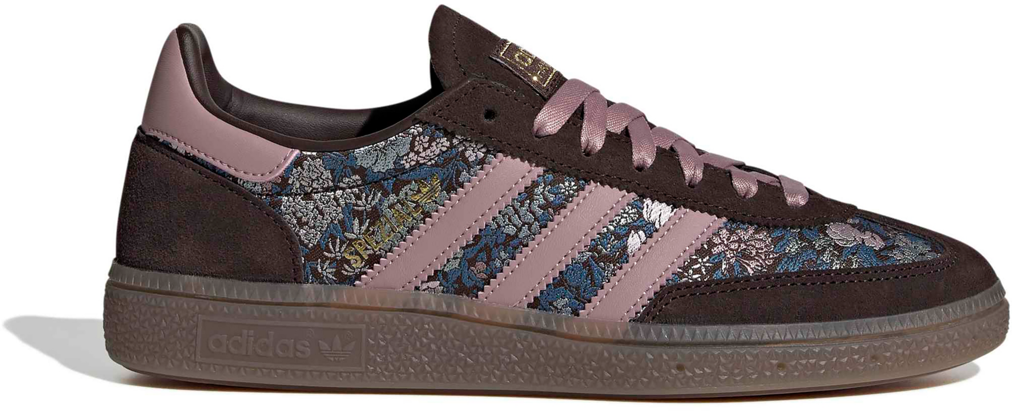 adidas Women's Handball Spezial x Liberty London Shoes - Aurora Coffee/Magic Mauve - View 1