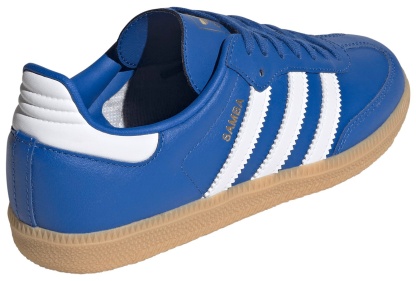 adidas Kids' Grade School Samba OG Shoes - Blue/White - View 6