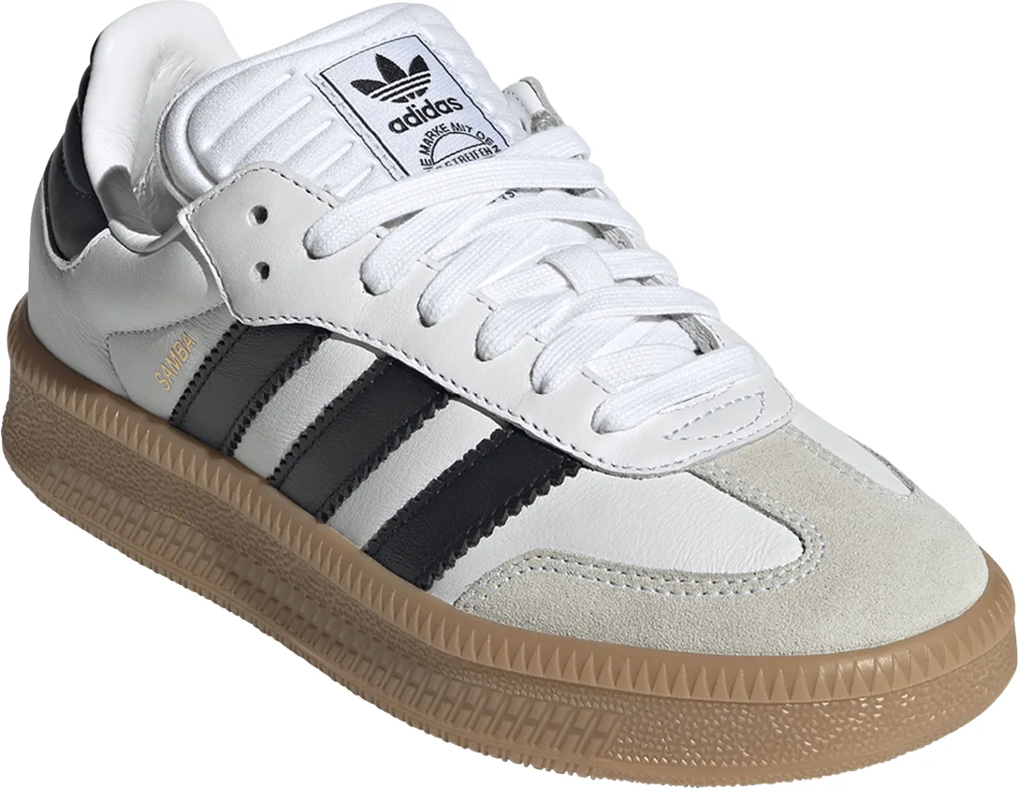 adidas Kids' Grade School Samba XLG Shoes - White/Black - View 5