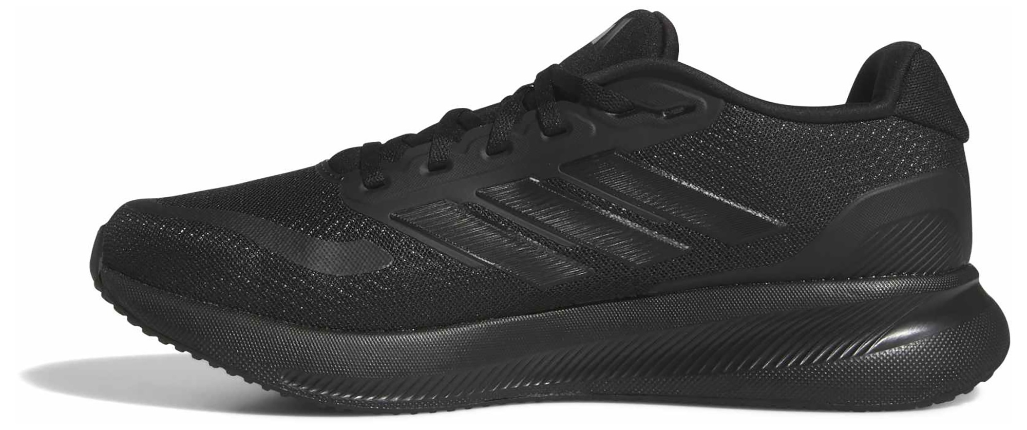 adidas Men's Runfalcon 5 Running Shoes - Core Black/Core Black/Ftwr White - View 4