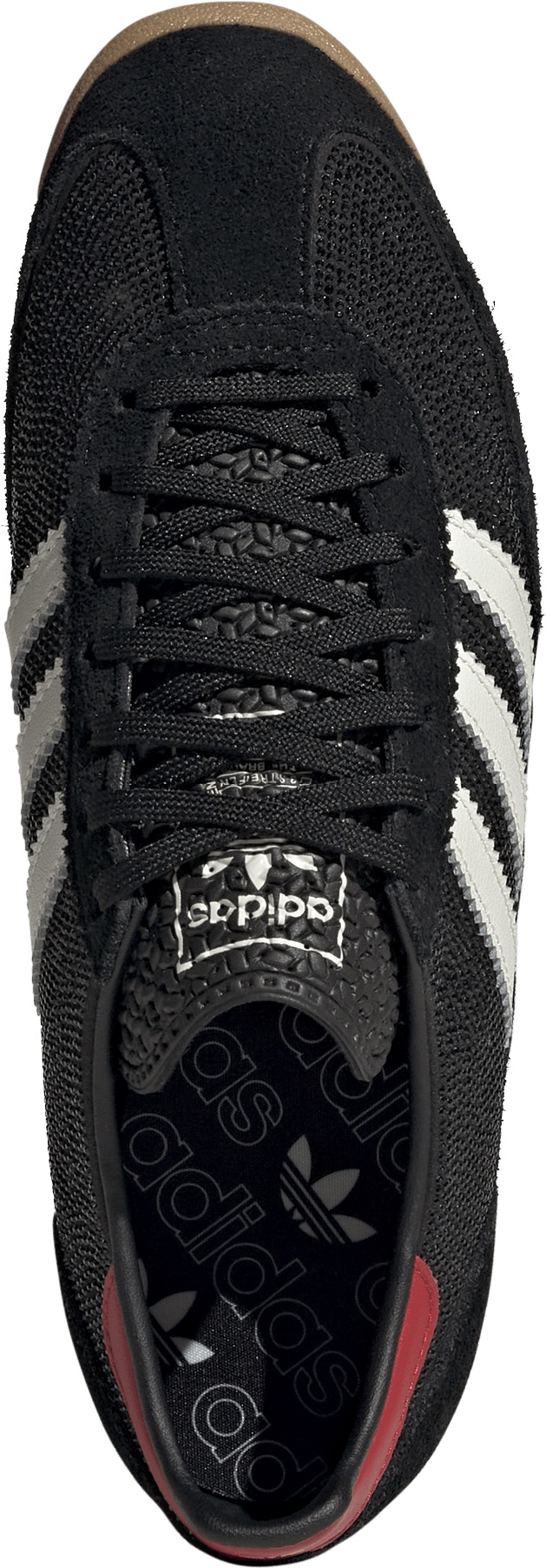 adidas Women's SL72 OG Shoes - Core Black/Off White/Better Scarlet - View 2