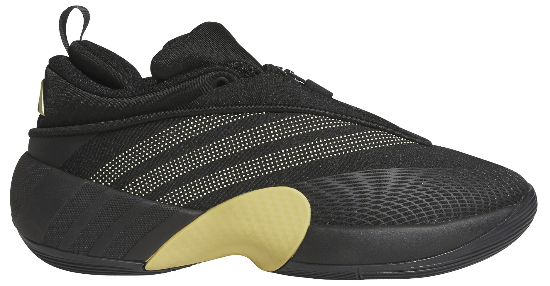 adidas Kids' Grade School D.O.N. Issue #7 'Best of adidas' Basketball Shoes - Black/Gold Metallic - View 1