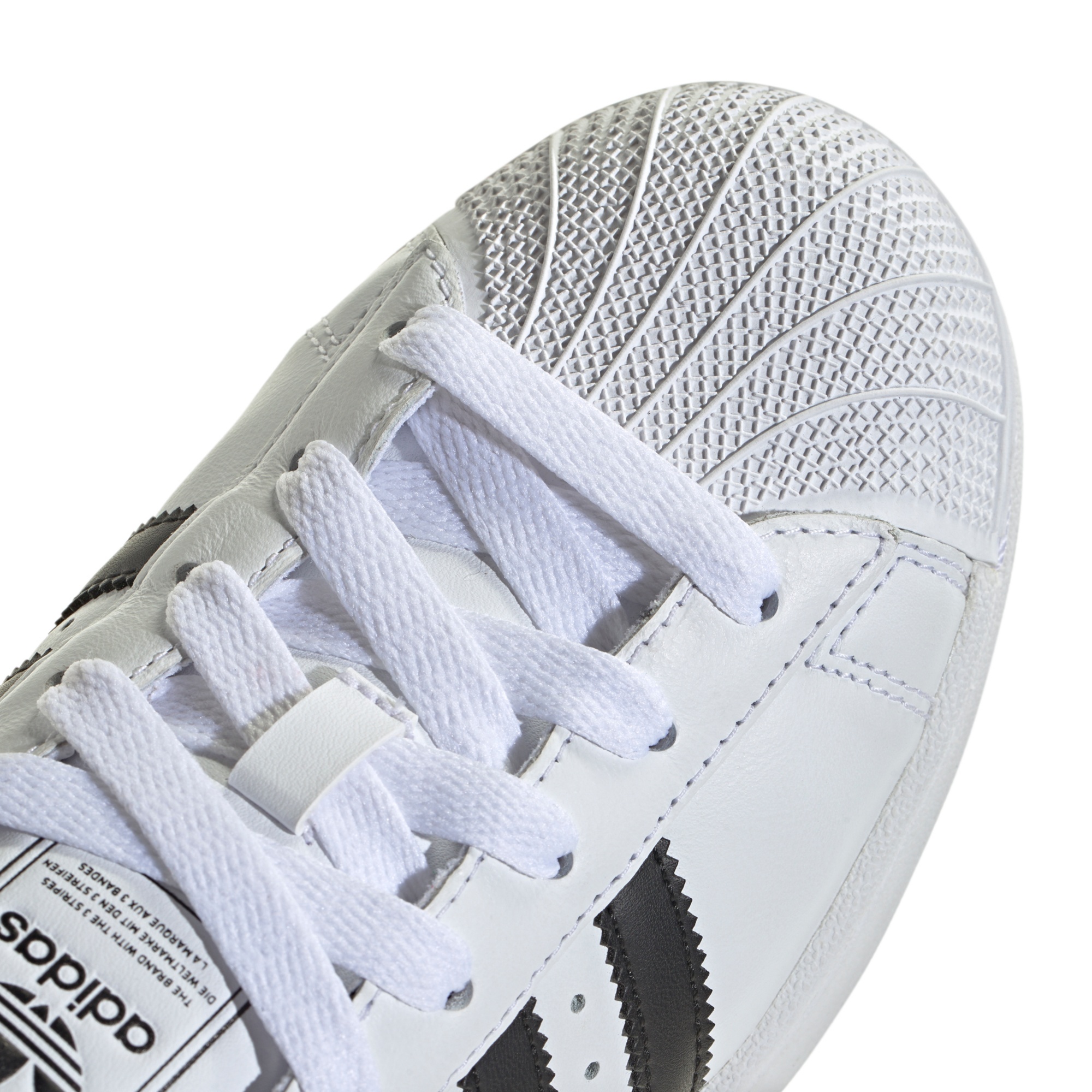 adidas Women's Superstar II Shoes - White/Black/White - View 7