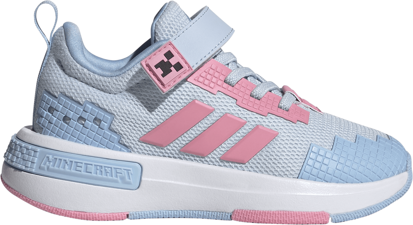 adidas Kids' Preschool Minecraft Pro Shoes - Crystal Sky/Bliss Pink/Glow Blue - View 1