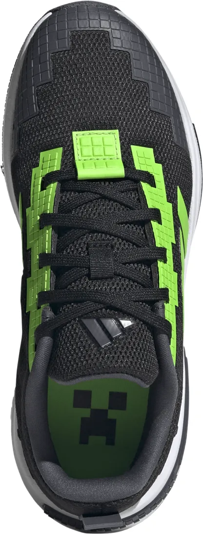 adidas Kids' Grade School Minecraft Pro Shoes - Black/White - View 2