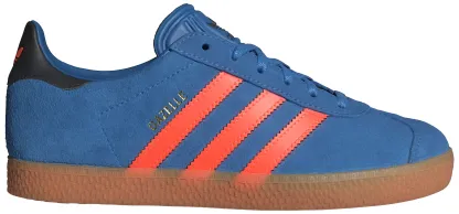 adidas Kids' Grade School Gazelle Shoes - Blue/Orange/Black - View 1