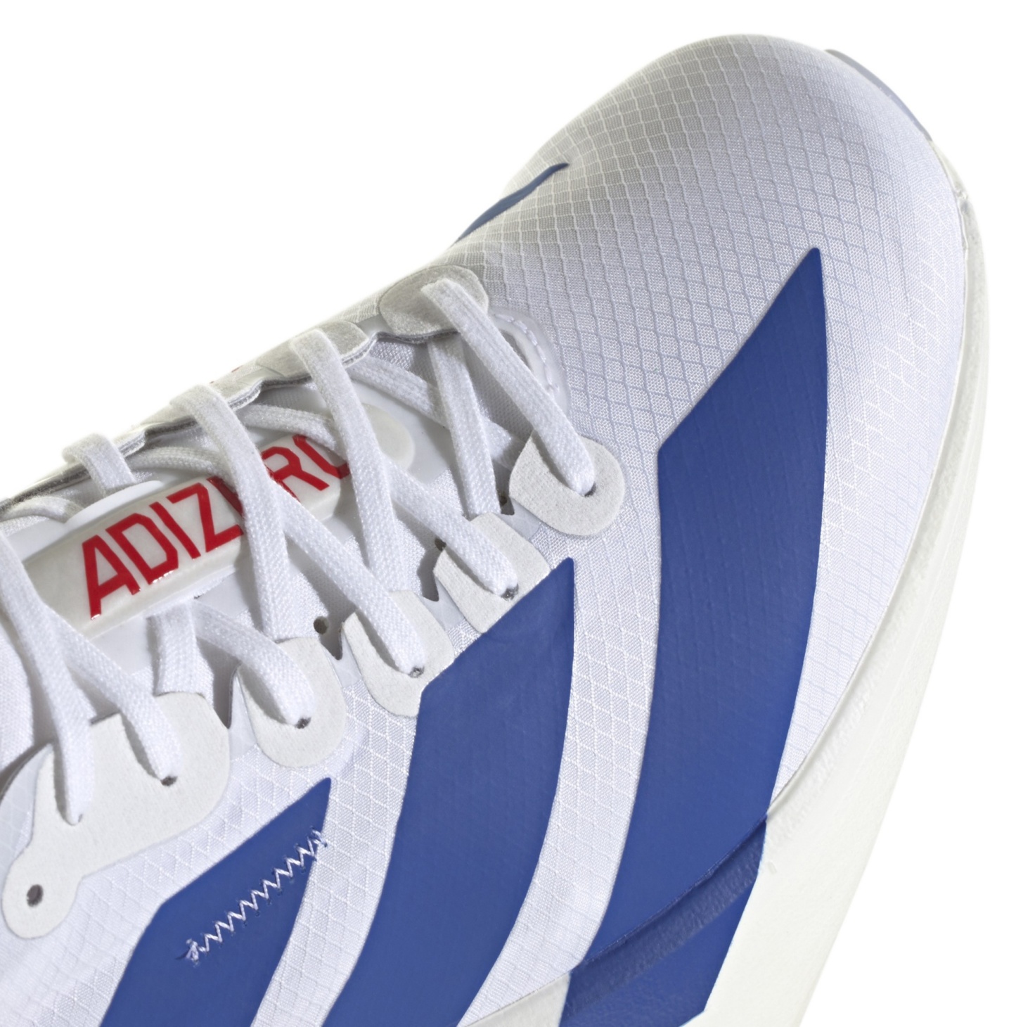 adidas Men's Adizero Adios Pro 4 Running Shoes - Ftwr White/Team Royal Blue/Pure Ruby - View 7