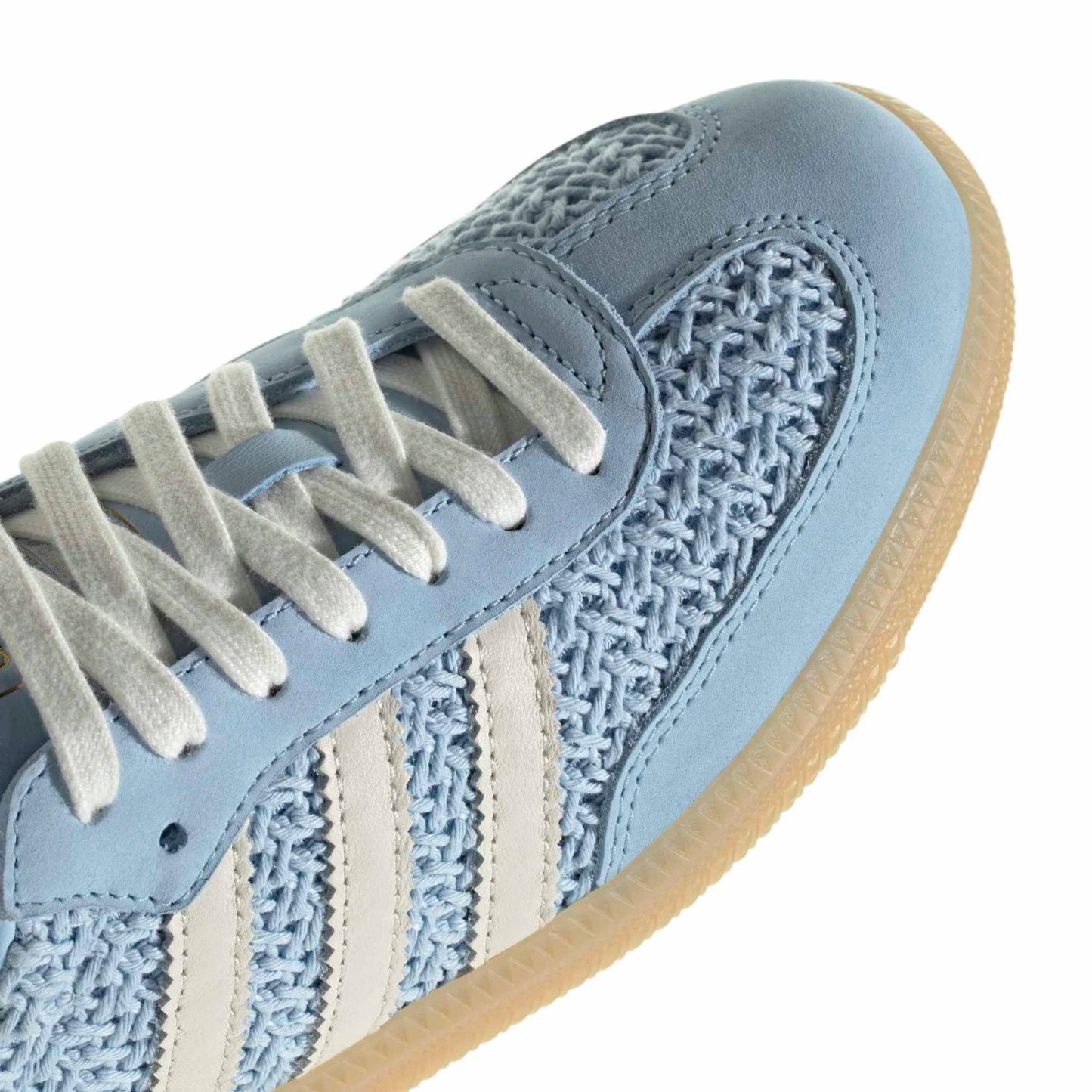 adidas Women's Samba OG Shoes - Crochet Clear Sky/Off Wht - View 8
