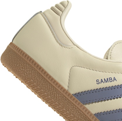 adidas Women's Samba OG Shoes - Cream/Silver - View 8