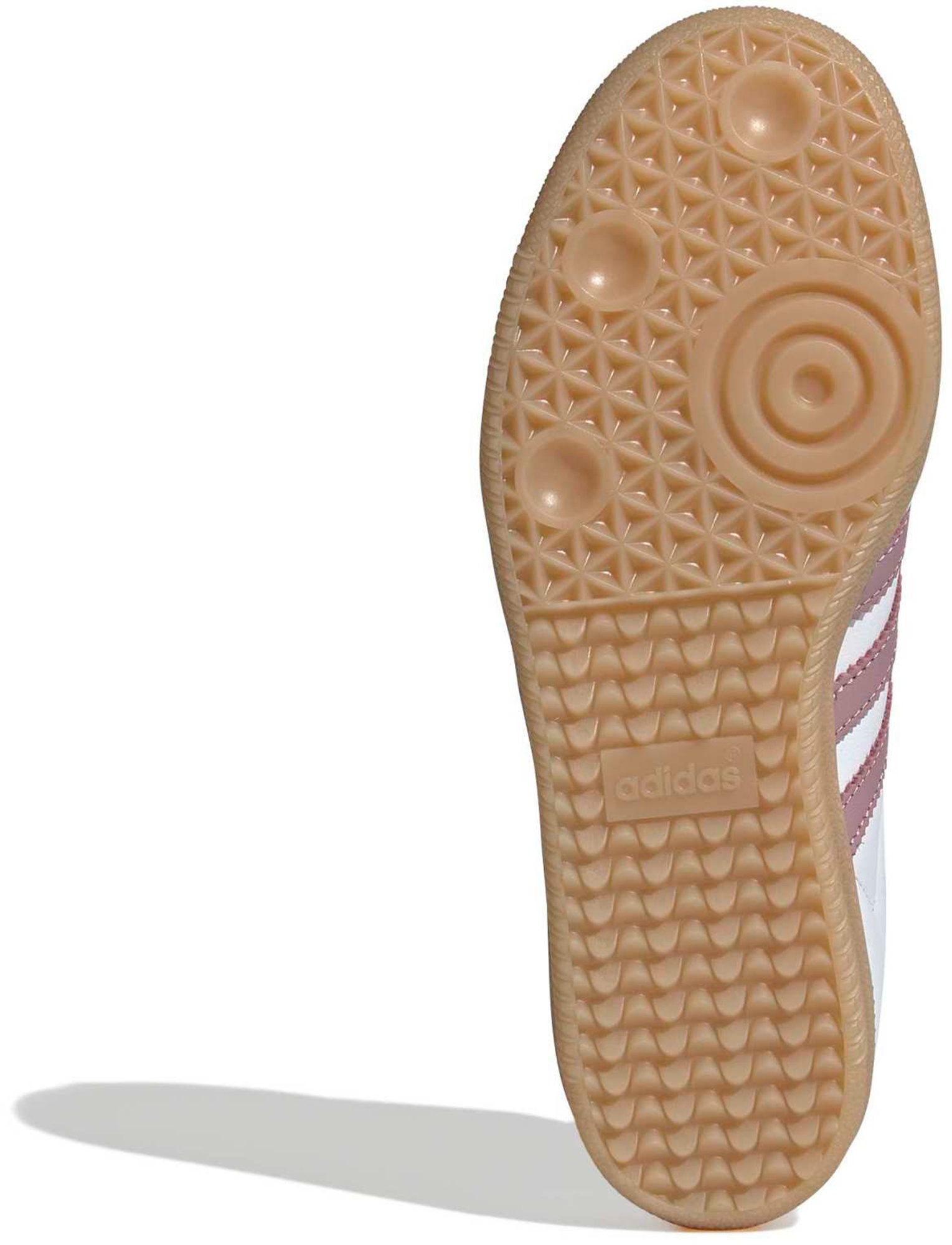 adidas Women's Samba OG Shoes - Wht/Magic Mauv/Quiet Crms - View 3