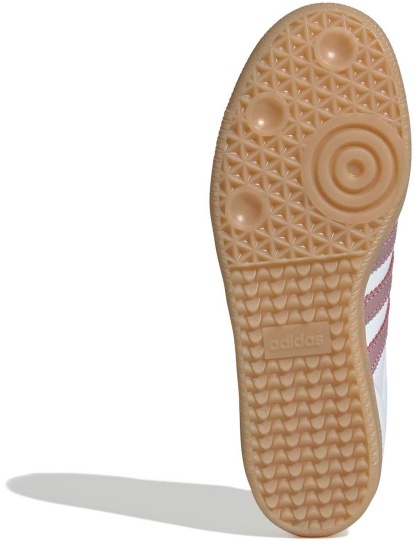 adidas Women's Samba OG Shoes - Wht/Magic Mauv/Quiet Crms - View 3