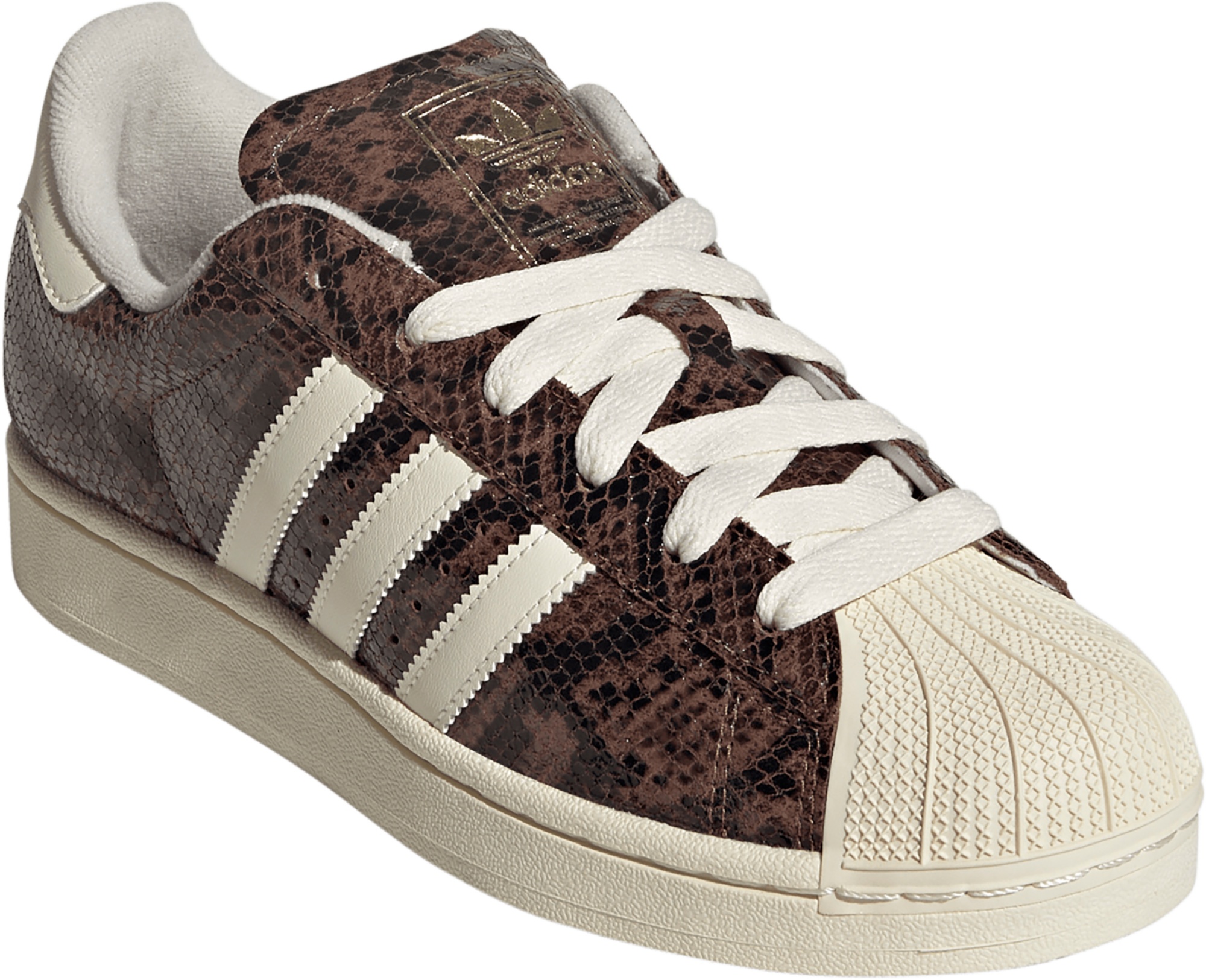 adidas Women's Superstar II Shoes - Brown Snakeskin - View 5