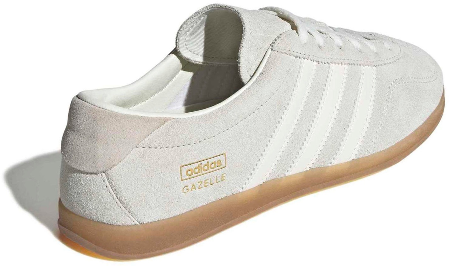 adidas Originals Women's Gazelle Lo Pro Shoes - Ivory/Off White/Gum 3 - View 6