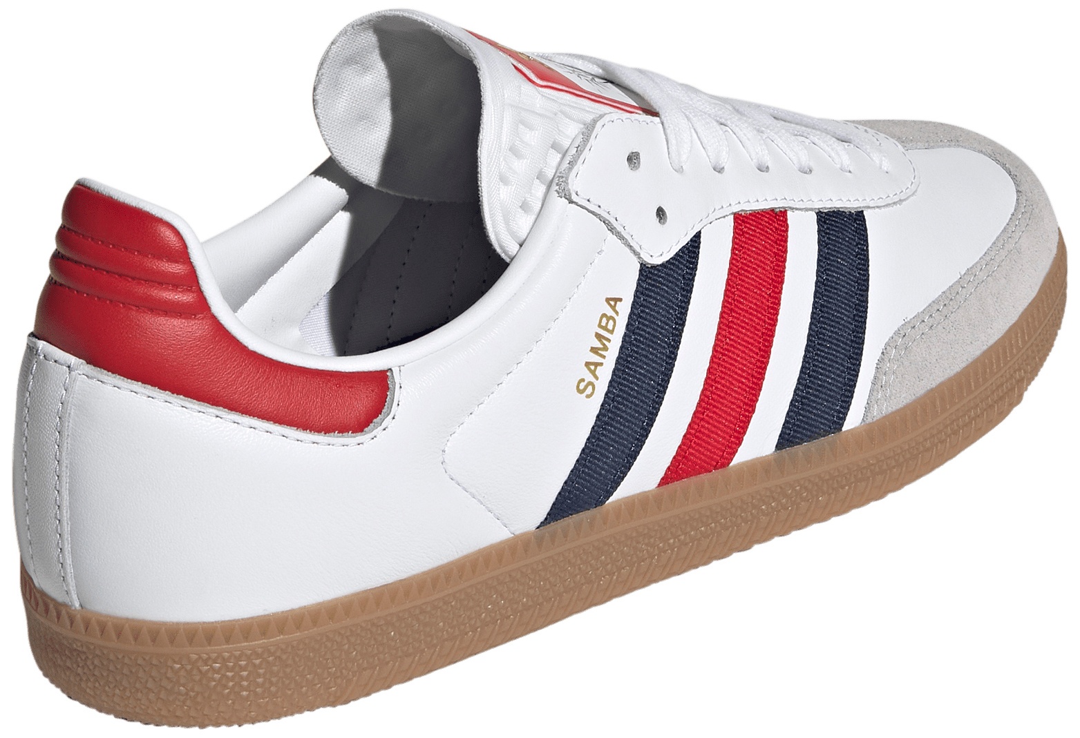 adidas FIFA World Cup Samba OG Shoes - Ftwr White/Night Indigo/Better Scarlet - View 6