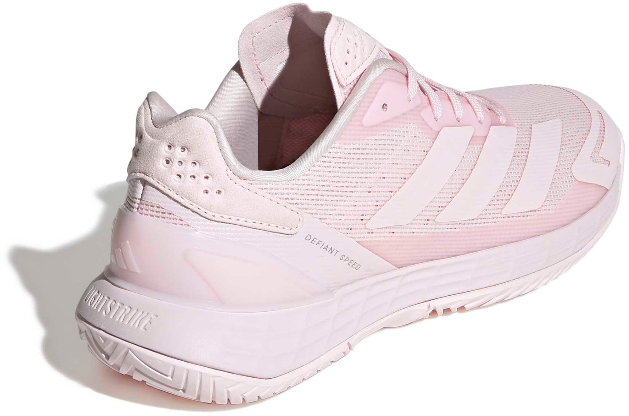 adidas Women's Defiant Speed 2 Tennis Shoes - Distilled Pink/Distilled Pink/Ftwr White - View 6