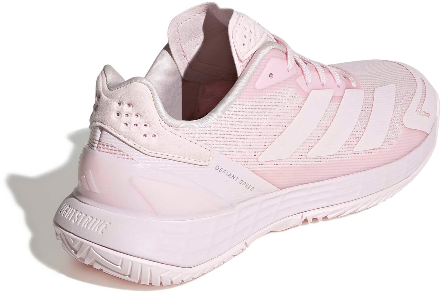 adidas Women's Defiant Speed 2 Tennis Shoes - Distilled Pink/Distilled Pink/Ftwr White - View 6