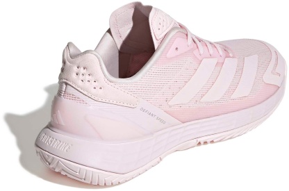 adidas Women's Defiant Speed 2 Tennis Shoes - Distilled Pink/Distilled Pink/Ftwr White - View 6