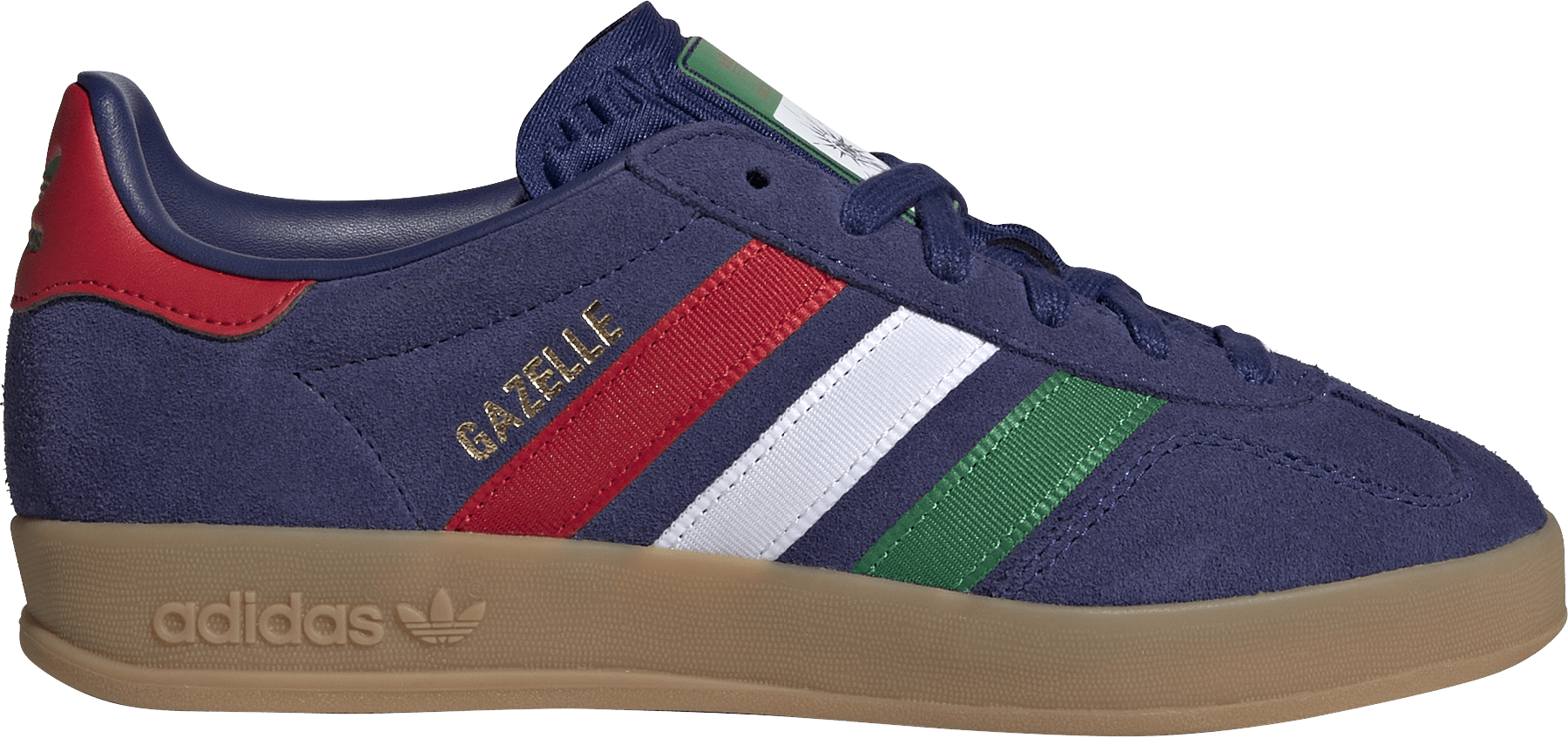 adidas Kids' Grade School FIFA World Cup Gazelle Indoor Shoes - Victory Blue/Green/Better Scarlet - View 1