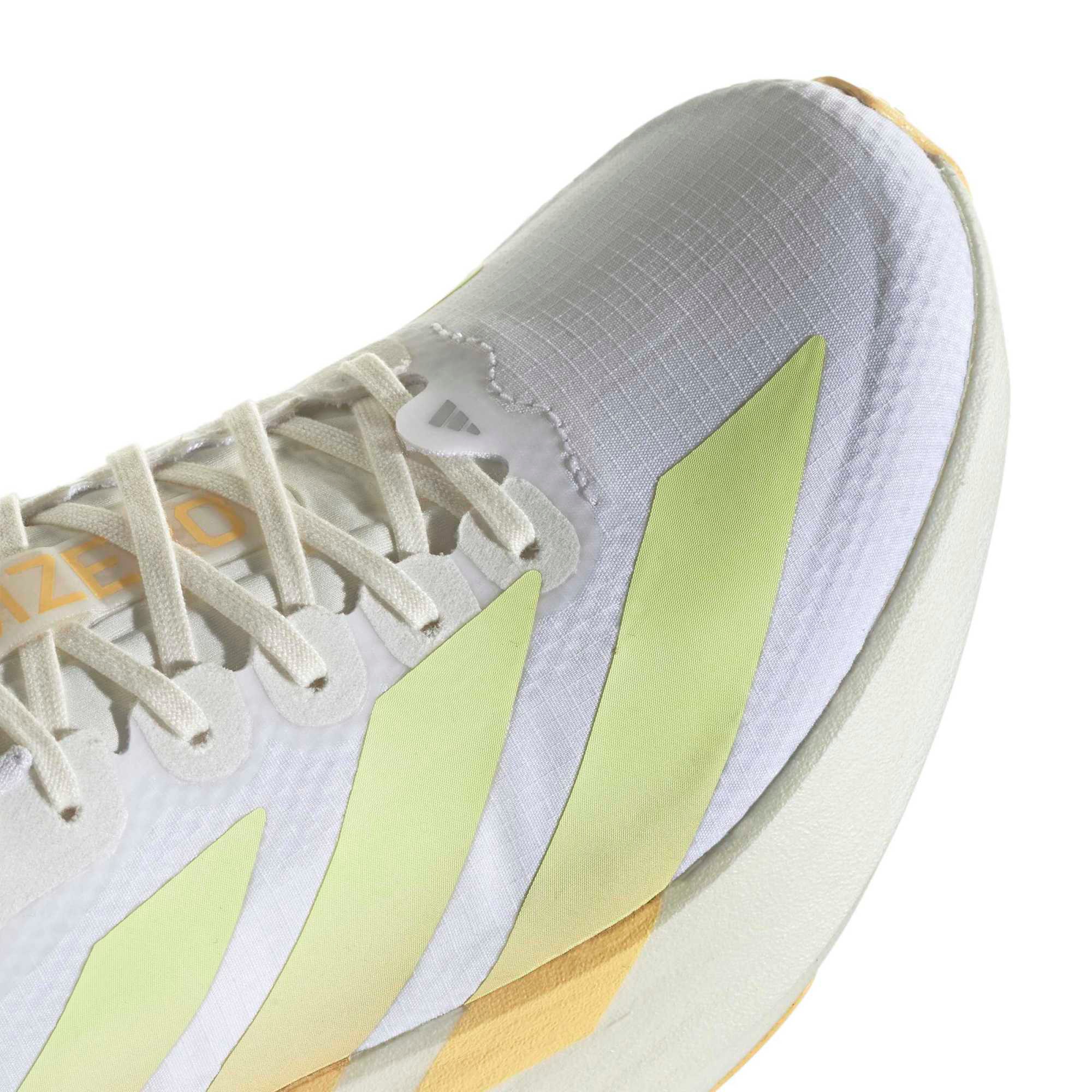 adidas Women's Adizero EVO SL Woven Running Shoes - Ftwr White/Ice Tangerine/Off White - View 7