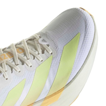 adidas Women's Adizero EVO SL Woven Running Shoes - Ftwr White/Ice Tangerine/Off White - View 7