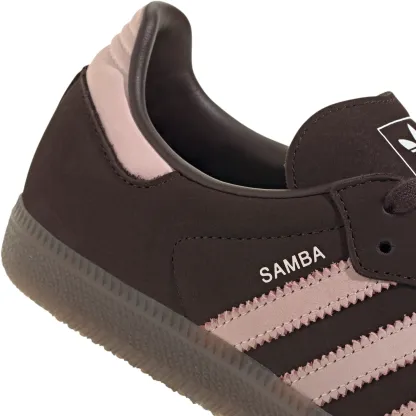 adidas Women's Samba OG Shoes - Aurora Coffee/Sandy Pink/Ftwr White - View 8