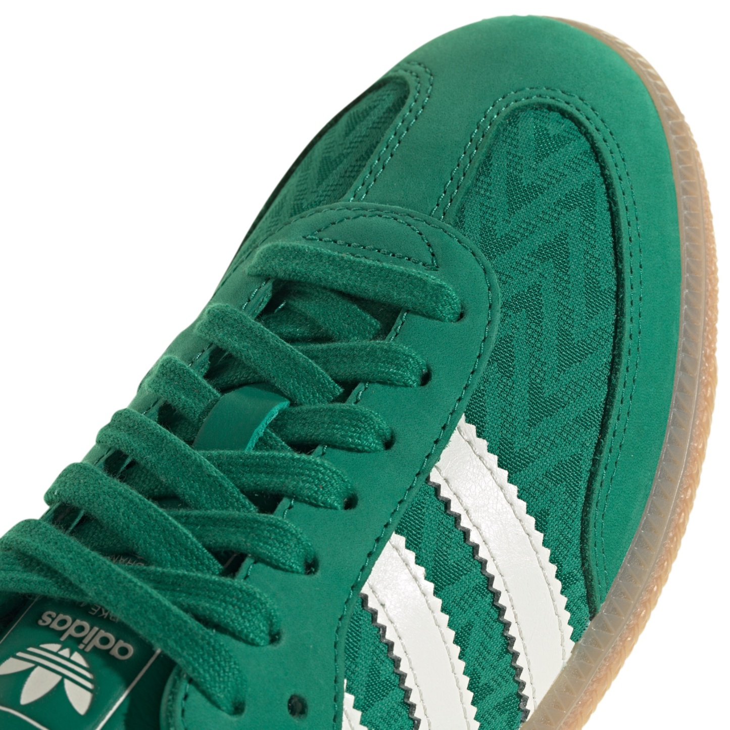 adidas Women's Samba OG Shoes - Bold Green/Off White/Gold Met - View 7