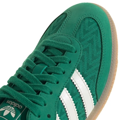 adidas Women's Samba OG Shoes - Bold Green/Off White/Gold Met - View 7