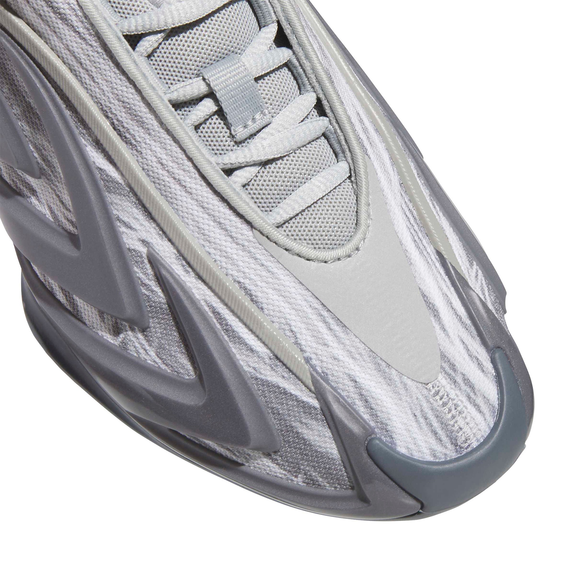 adidas Kids' Grade School Anthony Edwards 3 'Snow Camo' Basketball Shoes - Stone/Onix/Night Grey - View 6