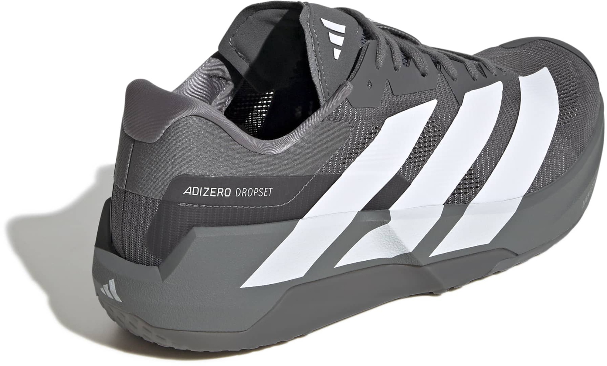 adidas Men's Adizero Dropset Pro Training Shoes - Grey/White - View 5