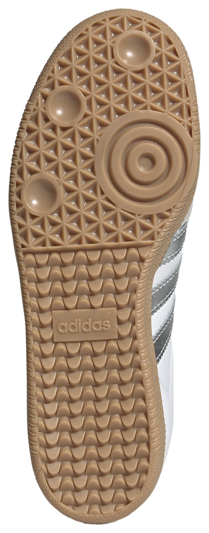adidas Women's Samba OG Shoes - White/Silver/Gum - View 5
