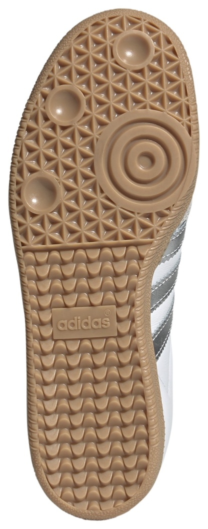 adidas Women's Samba OG Shoes - White/Silver/Gum - View 5