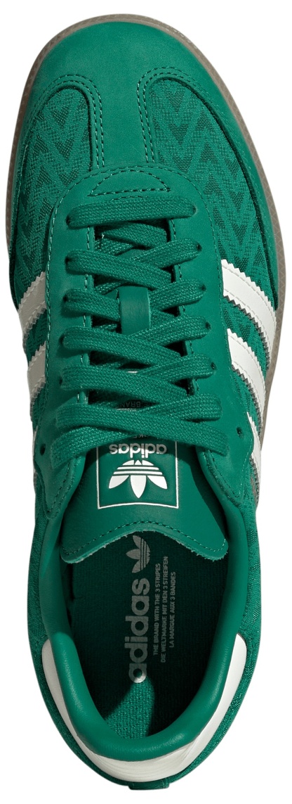 adidas Women's Samba OG Shoes - Bold Green/Off White/Gold Met - View 2