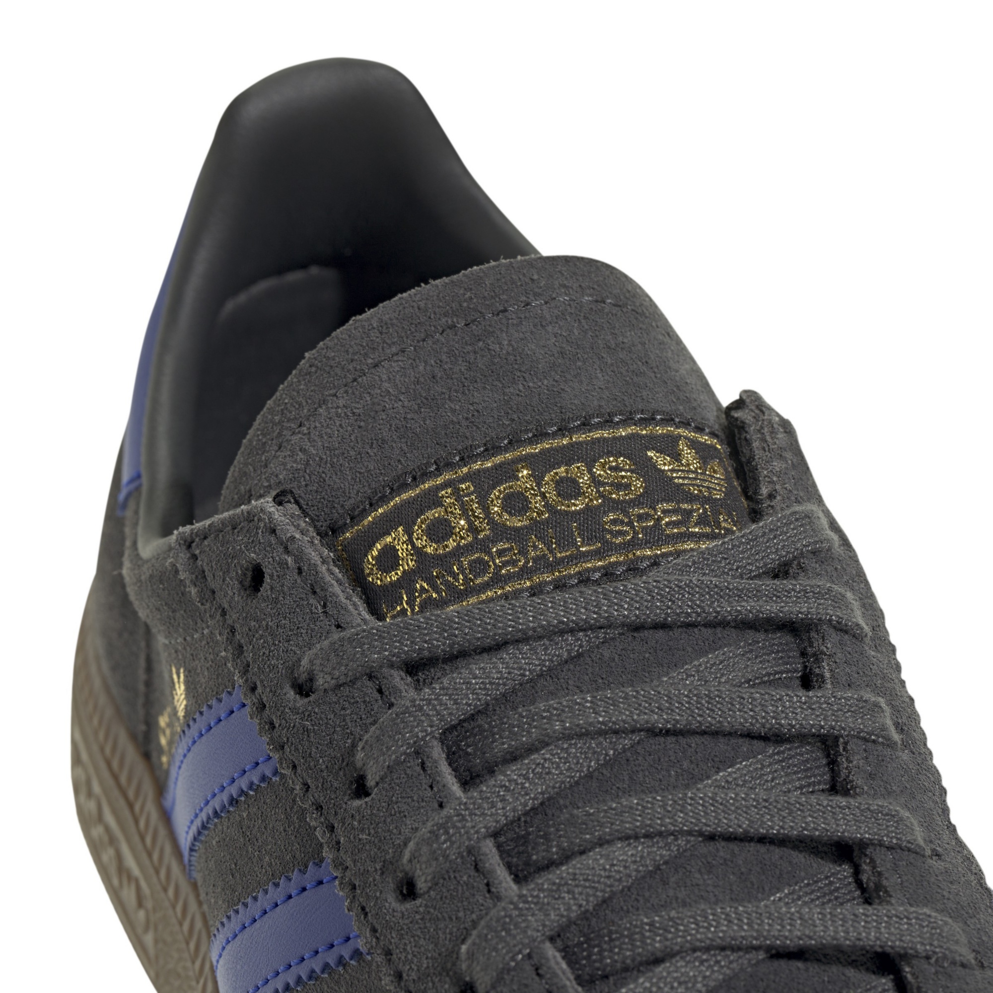 adidas Kids' Grade School Handball Spezial Shoes - Carbon/Lucid Blue/Gum - View 7