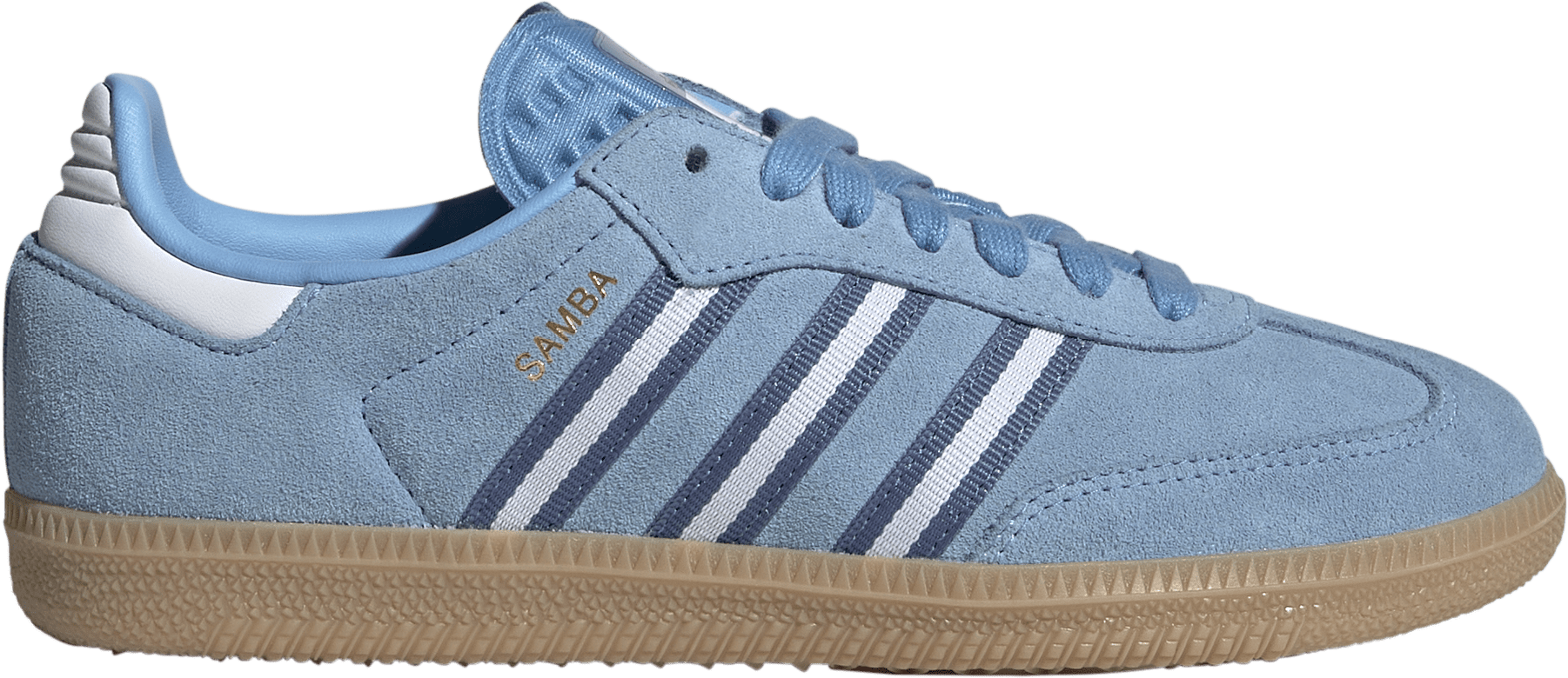adidas Kids' Grade School FIFA World Cup Samba OG Shoes - Light Blue/White/Gum - View 1