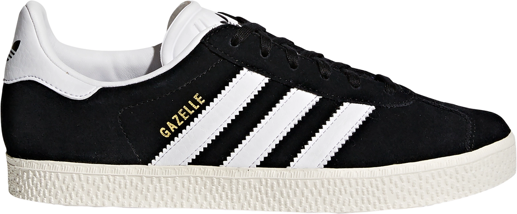 adidas Kids' Grade School Gazelle Shoes - Black/White - View 1
