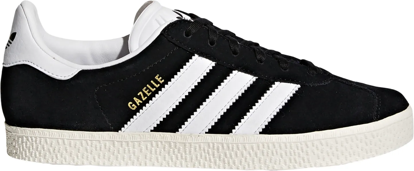 adidas Kids' Grade School Gazelle Shoes - Black/White - View 1